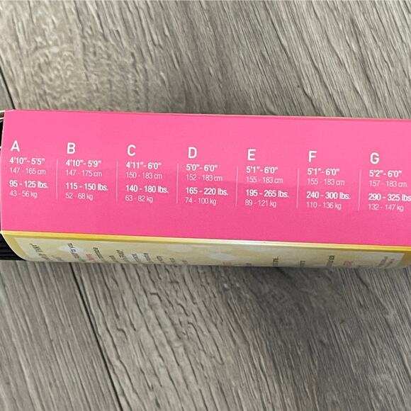 Star Power Spanx Center Stage Patterned Shaping Tights Ribbed Row Bkdrop Black E - Picture 5 of 7